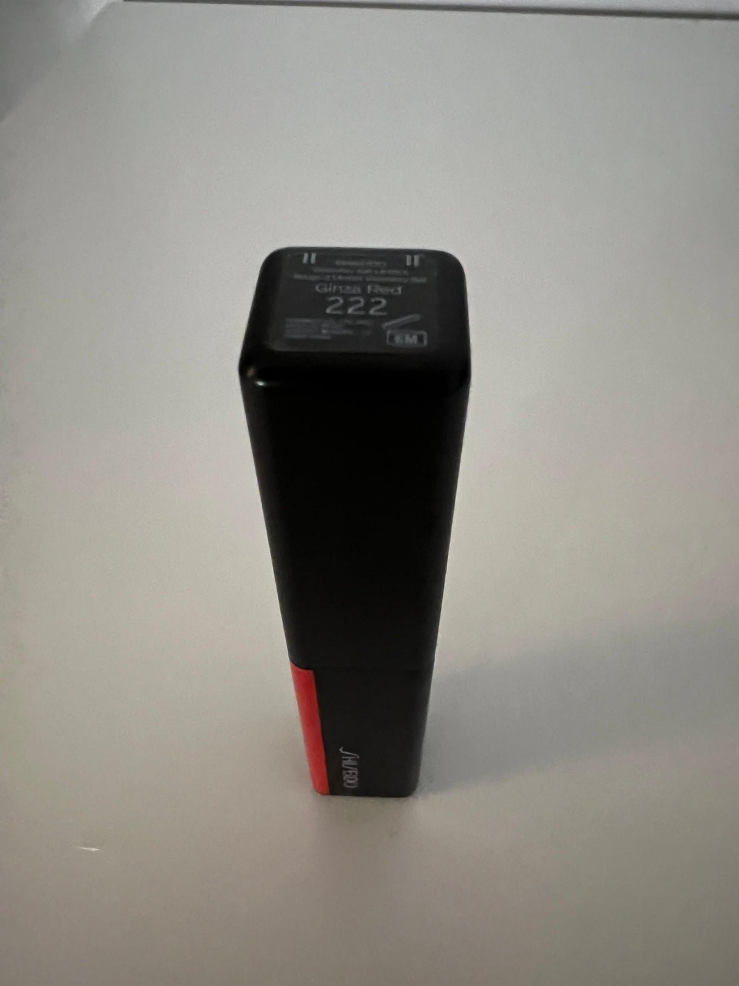 shiseido Visionairy gel lipstick, shade 222 ginza red