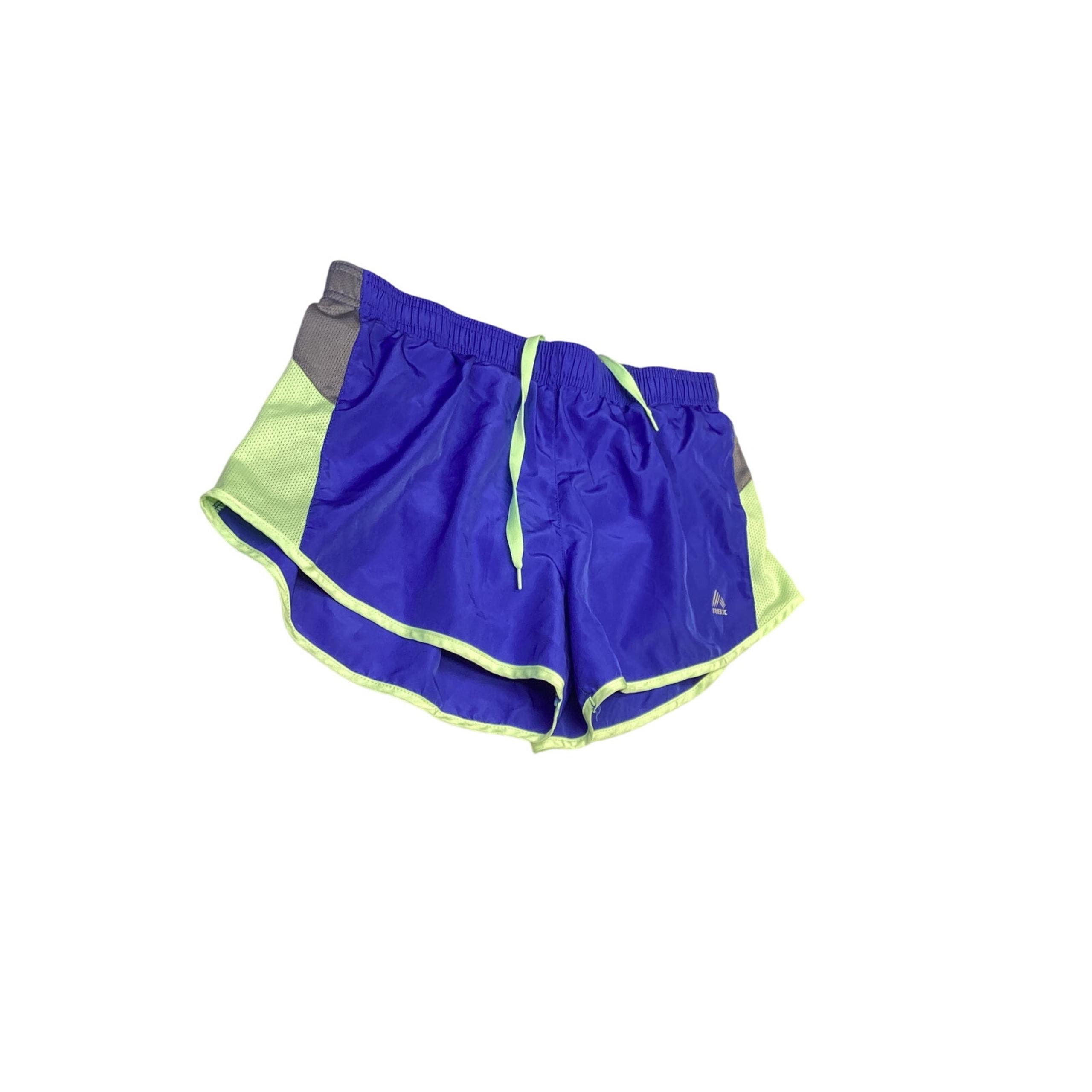 RBX Performance Girls 100%Polyester Running Blue Activewear Shorts Size Medium