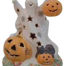 Brand New In Box Lenox Halloween Ghost Pumpkin Lighted Figurine
