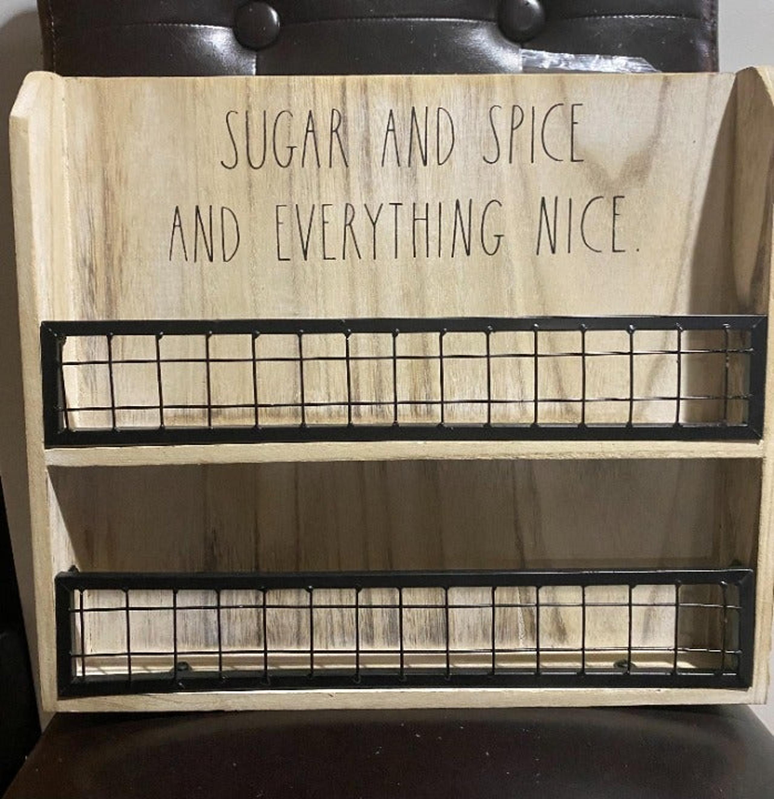 Rae Dunn "Sugar And Spice And Everything Nice" Spice Rack