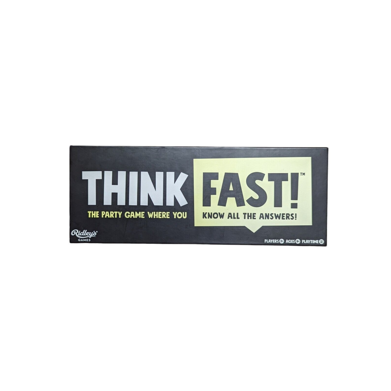 Think Fast! Party Game by Ridleys Games 2021 Good Condition