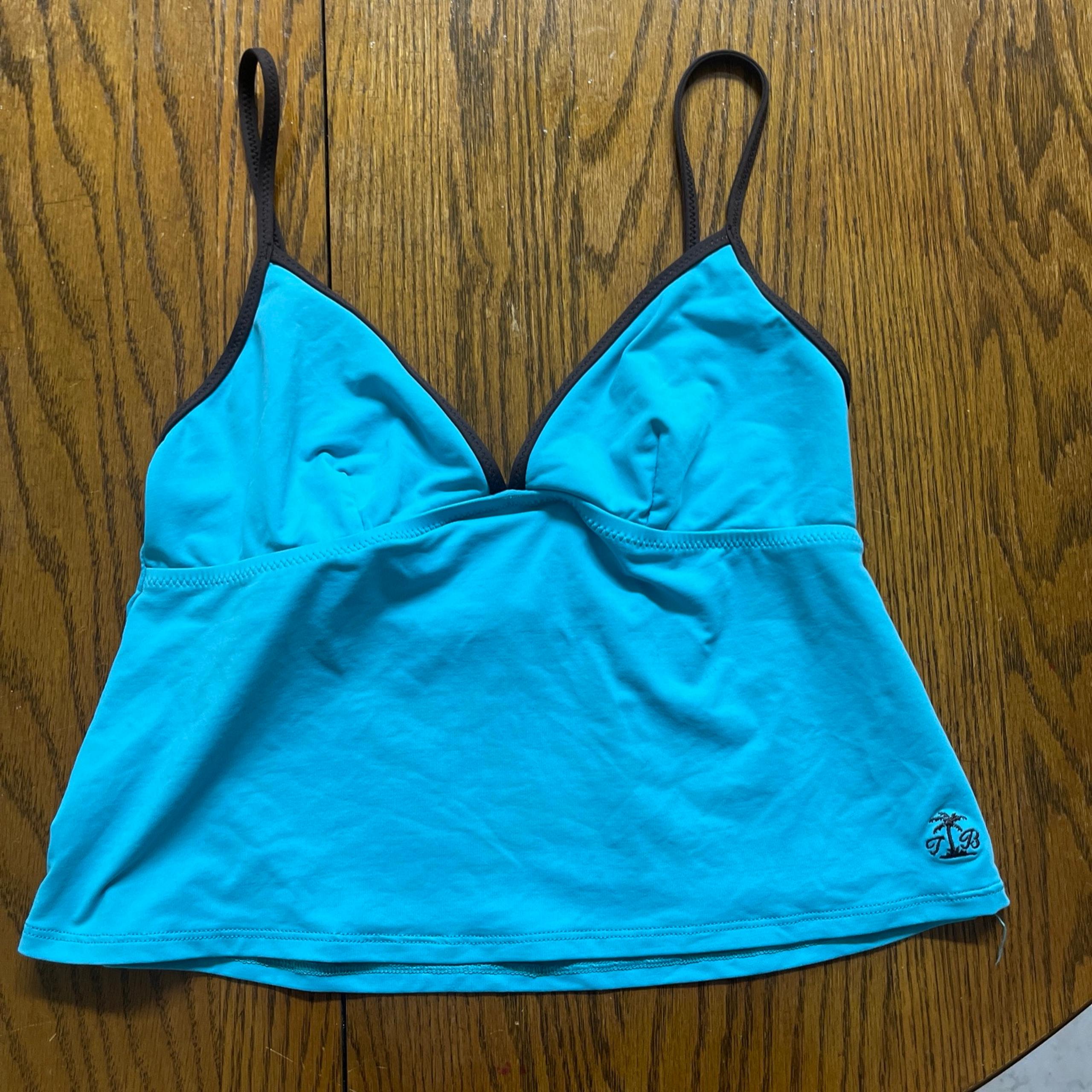 Tommy Bahama Halter Tankini Swim Top Womens Beach vintage logo Bikini size 12