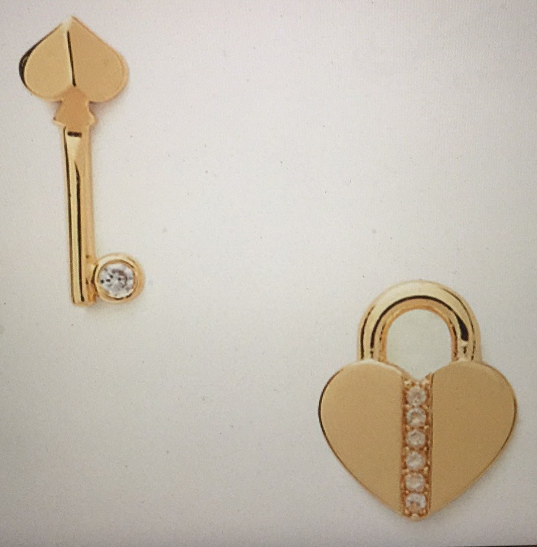 ♠️KATE SPADE LOCK & SPADE PAVE LOCK STUDS