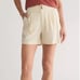 Marine Layer White Gracey Pleated Shorts, New with Tags