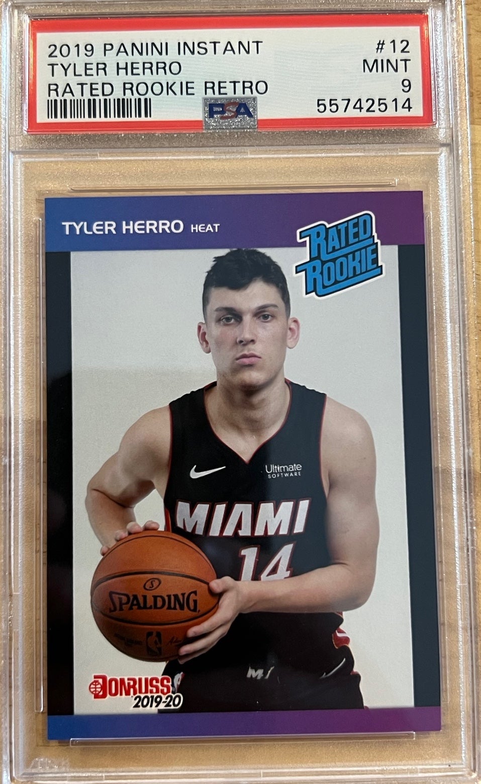 Tyler Herro /10 PSA 10 💎 2023-24 Panini Donruss Gold Lazer