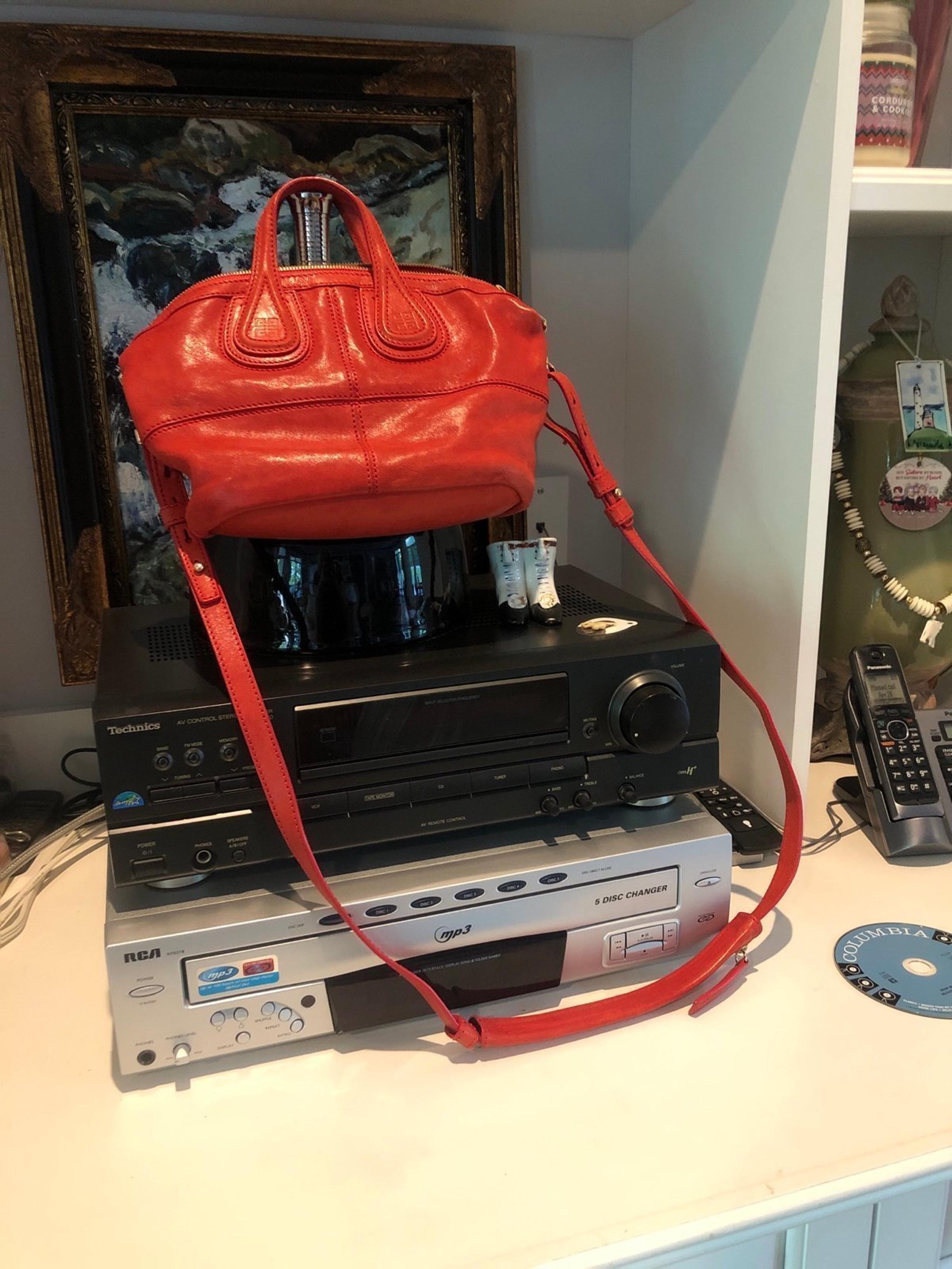 Givenchy Antigona Nightingale  Micro Mini Zanzi Cerise Crossbody 2 way RARE