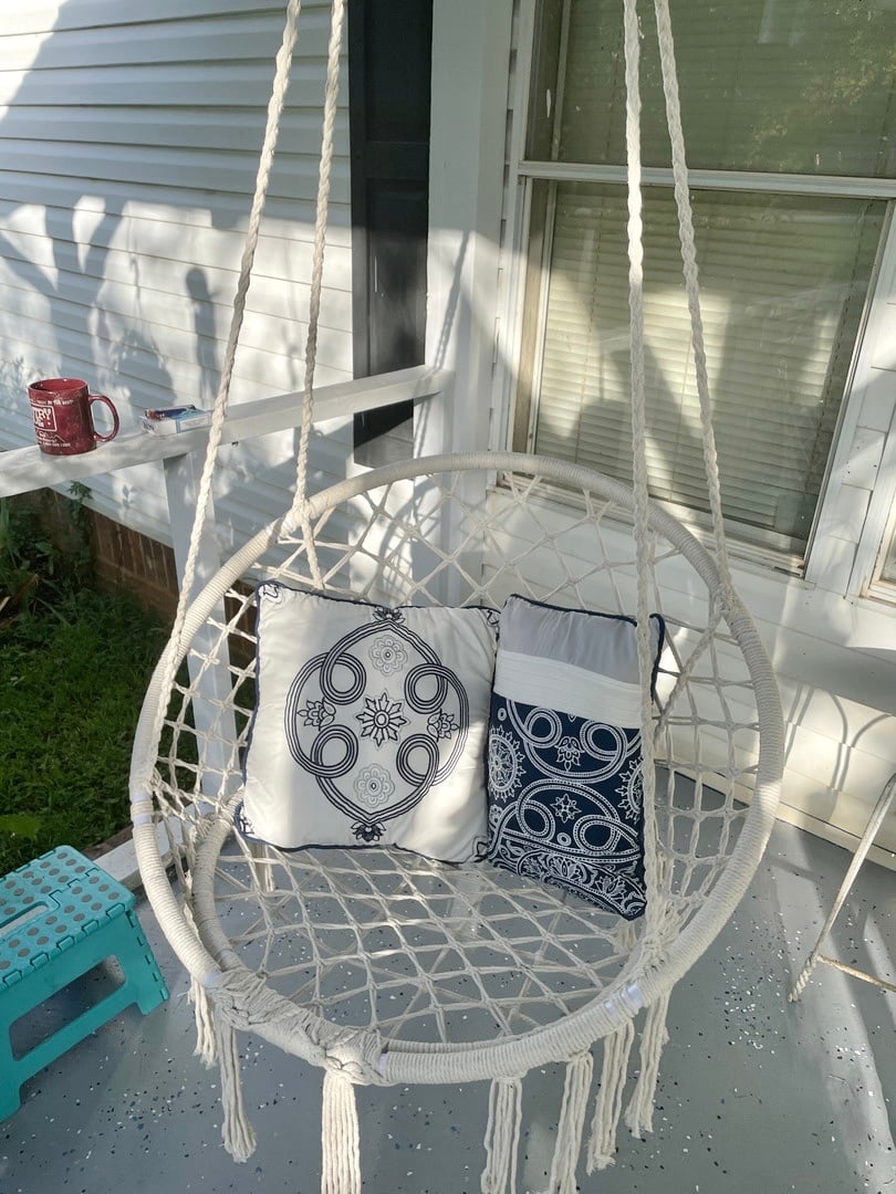 Hammock Hanging Chair Swing, Handwoven w/ Backrest *BrandNew*
