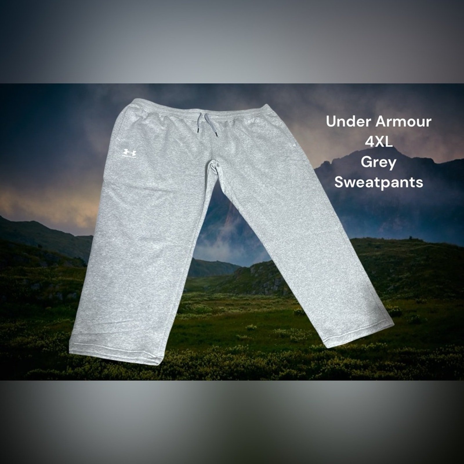Under Armour, 4XL, Gray, Loose Fit Sweatpants. NWT M17