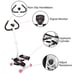 Aerobic Stepper Workout, Stair Climber Twist Fitness Machine with Handle, Pink