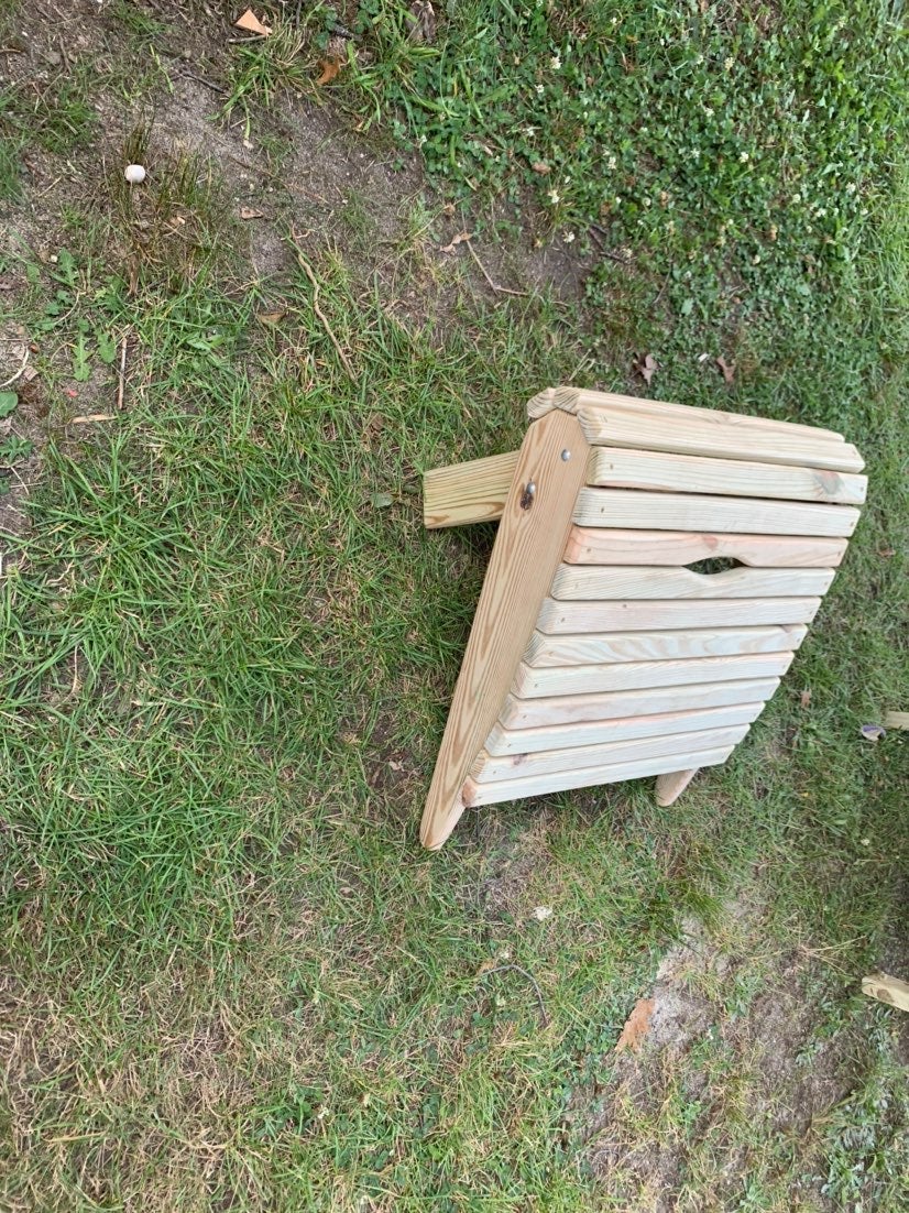Adirondack chair with foot rest