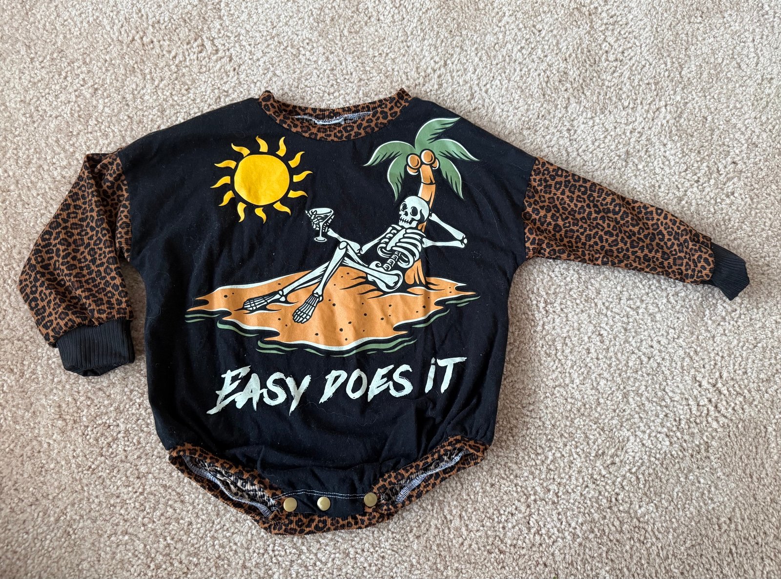 Small shop upcycle sweater romper