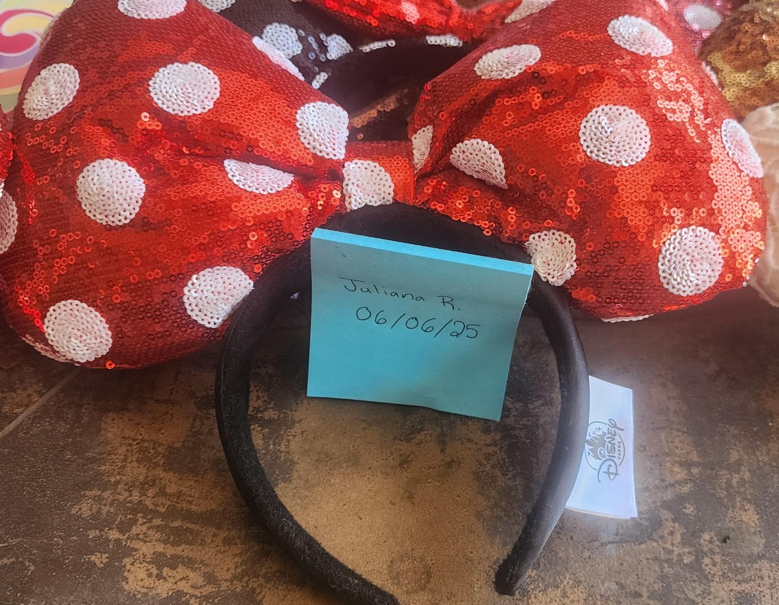 Retro disney big bow headband