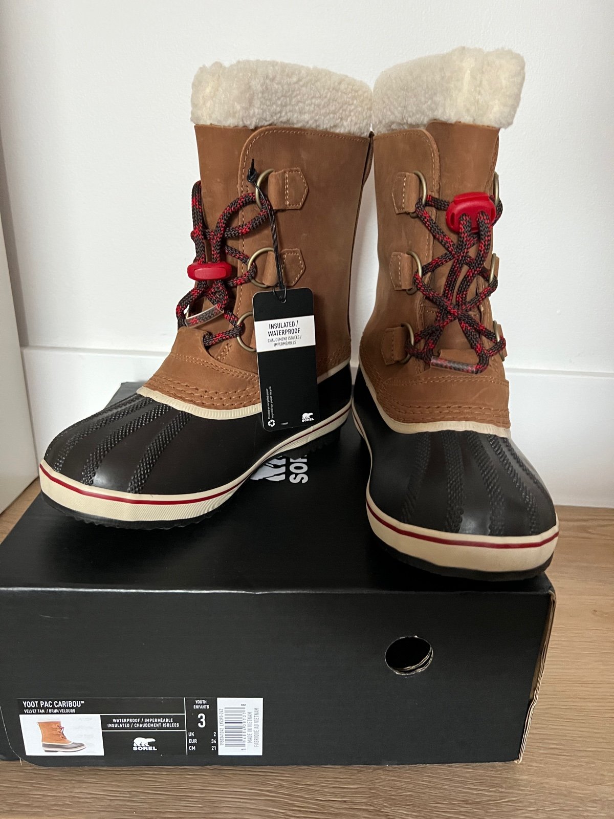 Sorel kids boots size 3