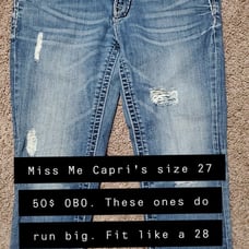 Miss Me Jeans size