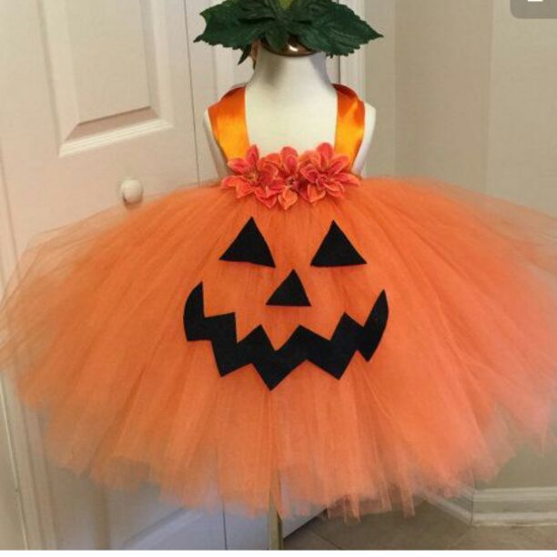 pumpkin tutu dress