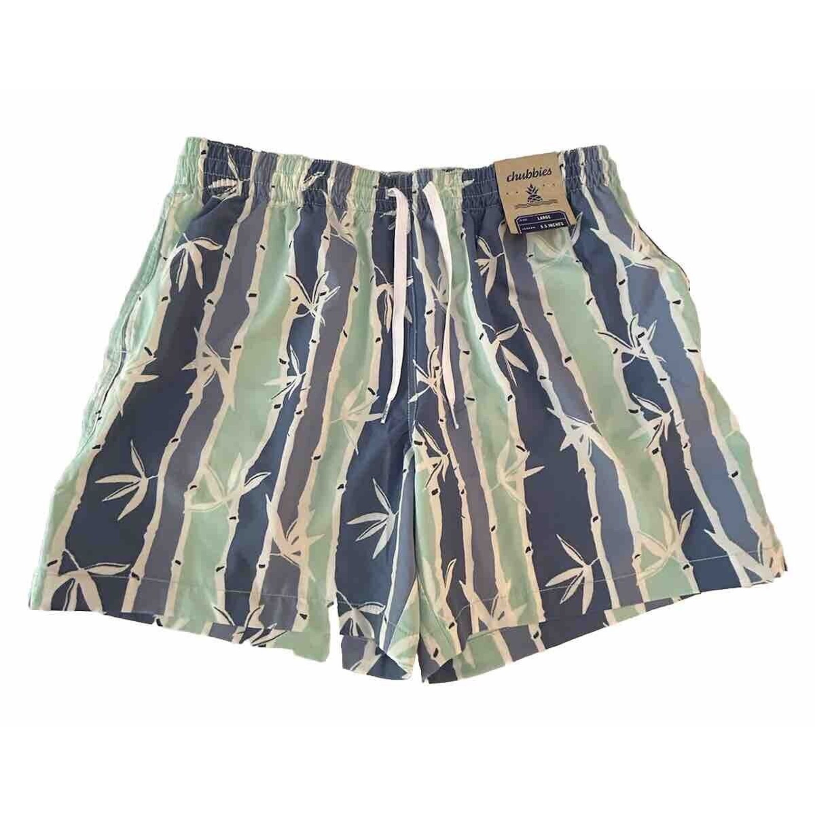 Chubbies Board Shorts 5.5'' Classic Swim Trunks L, NEW Tropical All Over Print