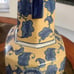 VTG Yellow/Blue Chinese Porcelain Vase