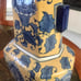 VTG Yellow/Blue Chinese Porcelain Vase