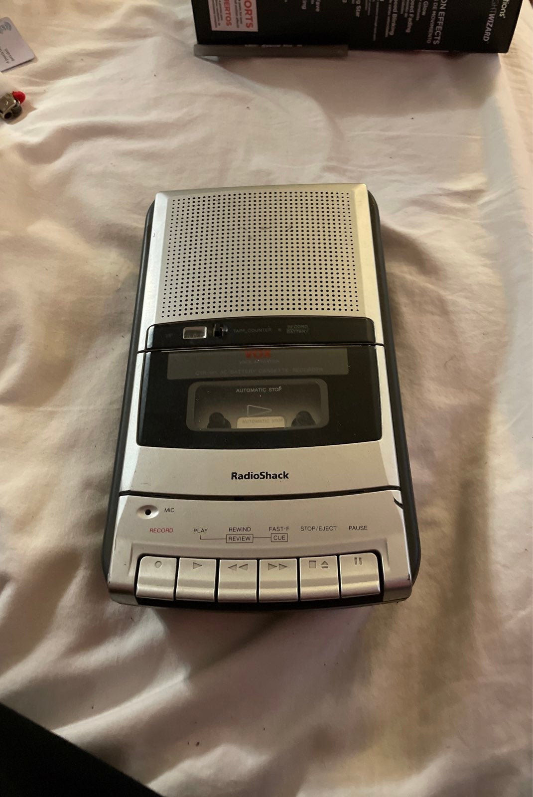 Radioshack vintage CTR-21 AC/Battery Cassette Recorder MINT
