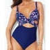 NWT Swimsuits For All Women's Tummy Control Starps Cutout One Piece Swimsuit 20