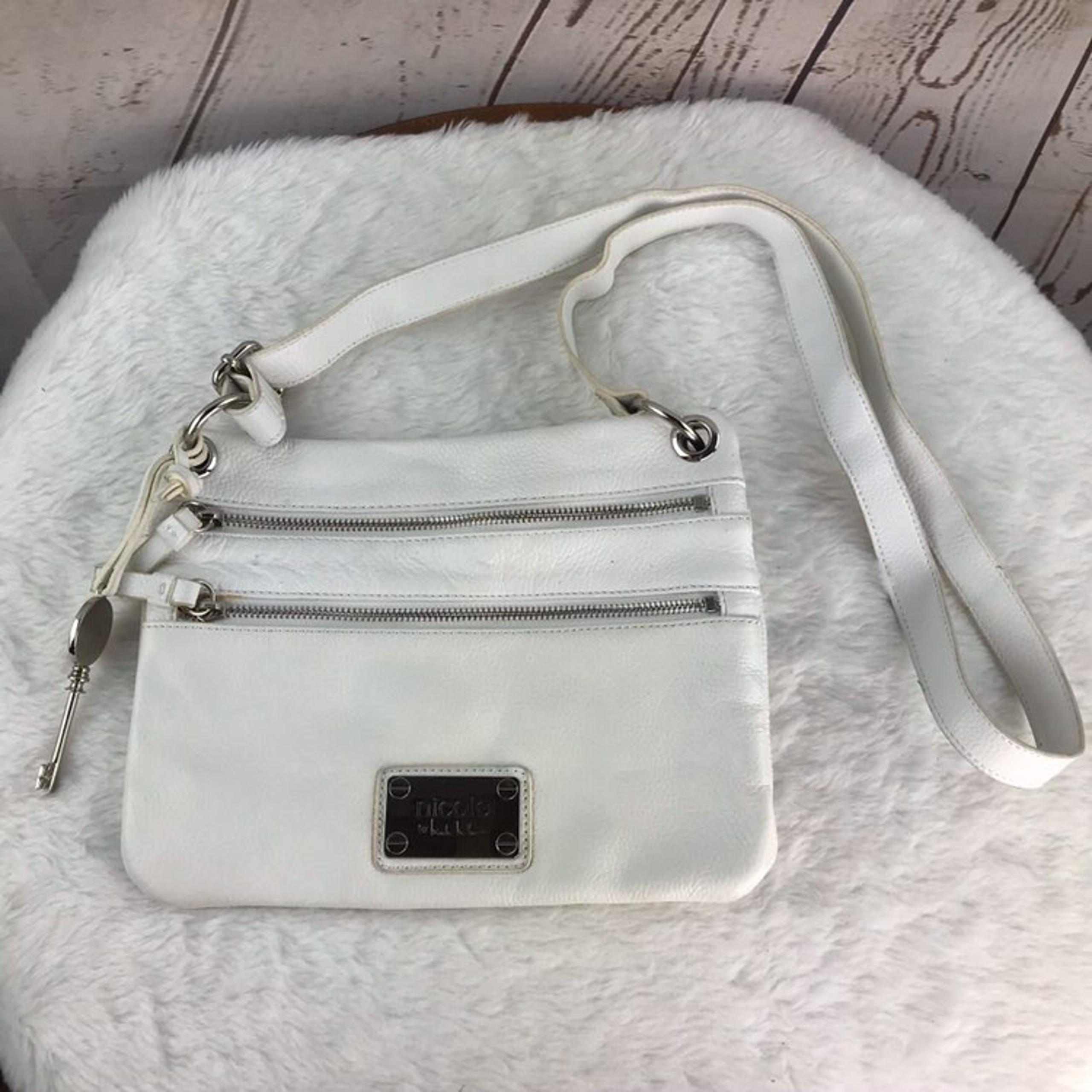 Nicole leather dimpled crossbody purse