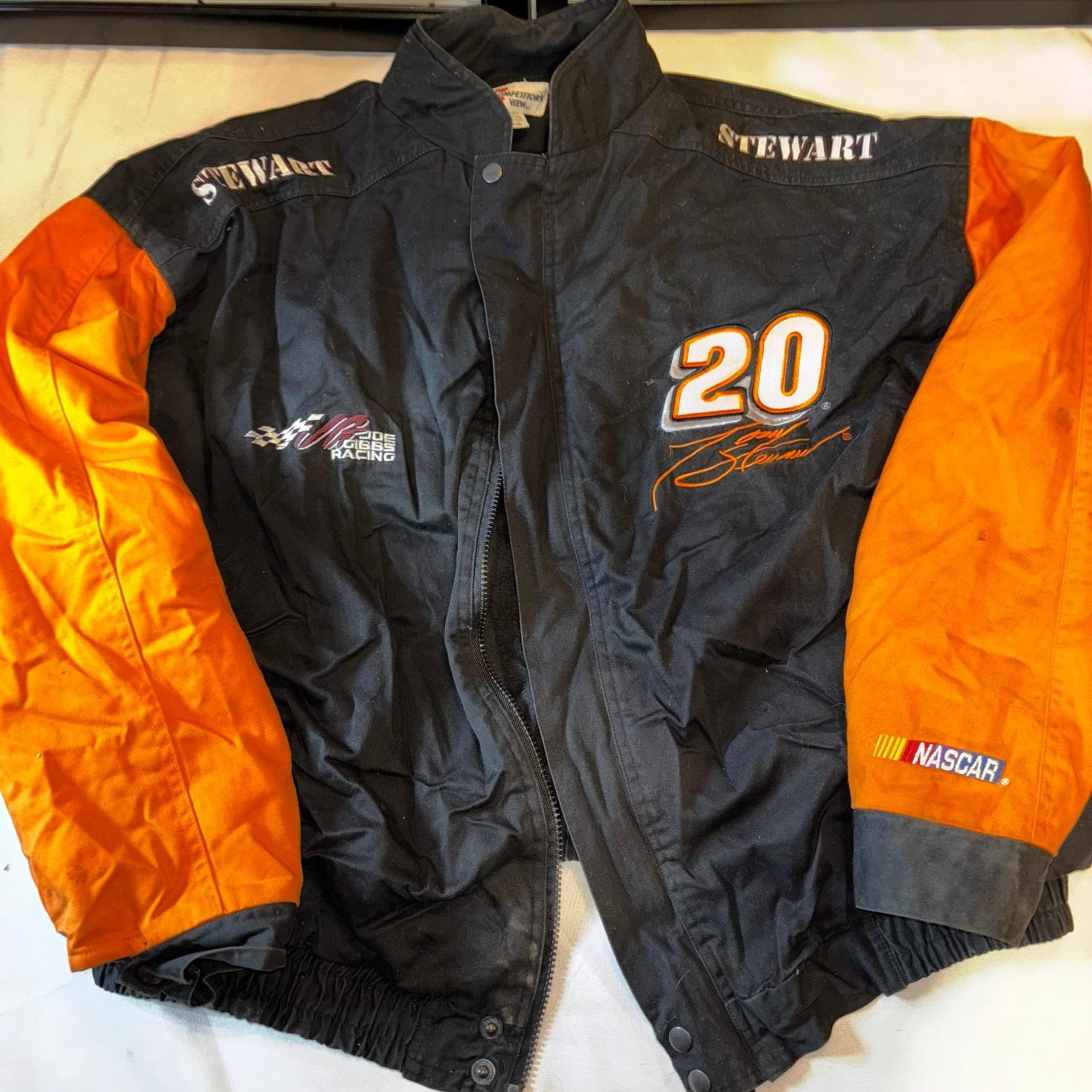 competitors view tony stewart mens XXL nascar racing jacket  zip front