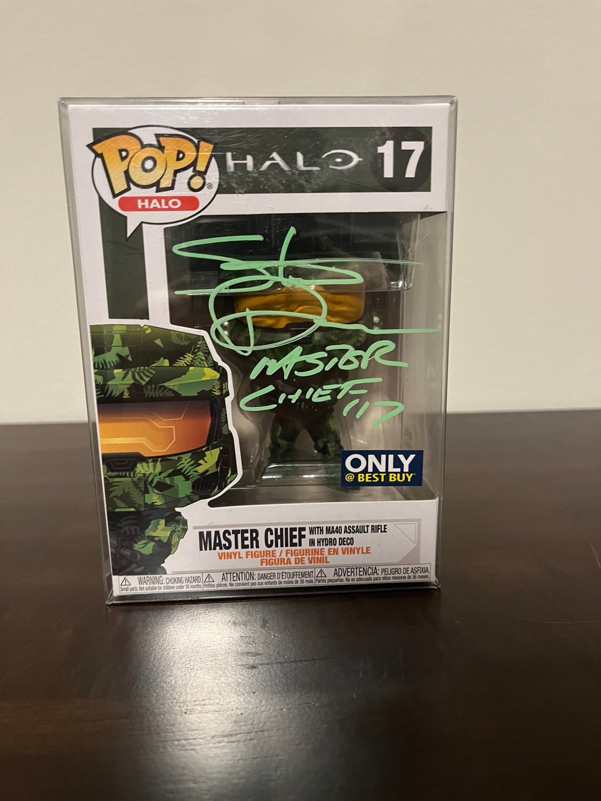 MasterChief Funko Pop Signed by Steve Downes Autheticated by PSA Halo