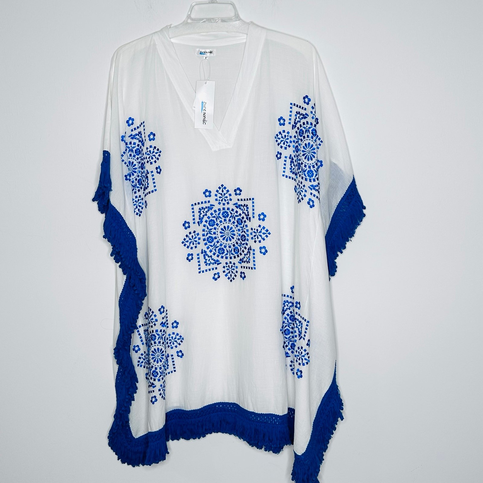 Pure Nordic Oregon Safari Embroidered Noosa Kaftan S
