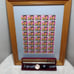RARE! MINT ELVIS COMMEMORATIVE WATCH & Full FRAMED STAMP SHEET 29 CENT USPS