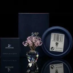 Swarovski Dozen Pink Roses
