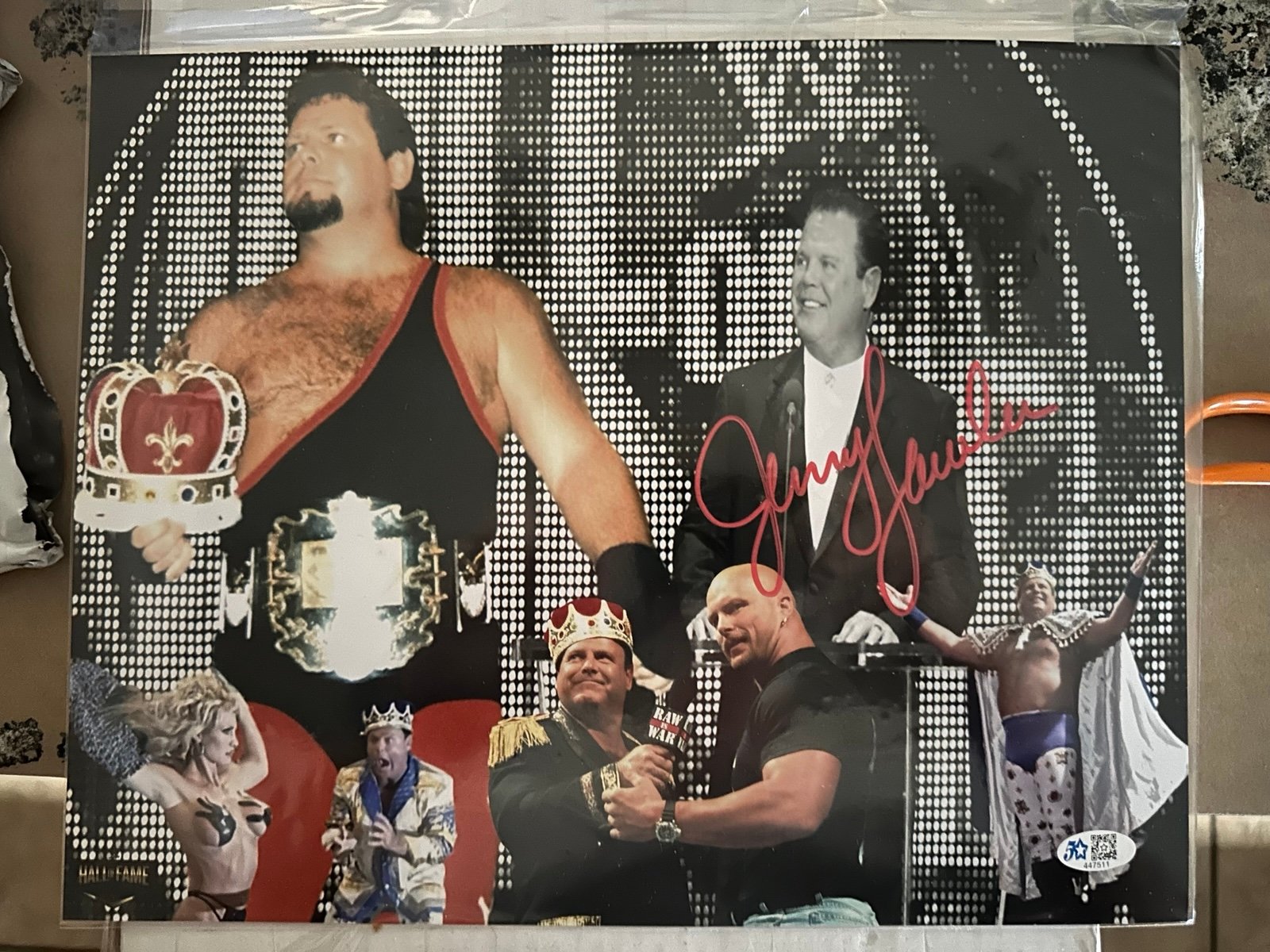 Jerry “ The King” Lawler signed 11x14 photo