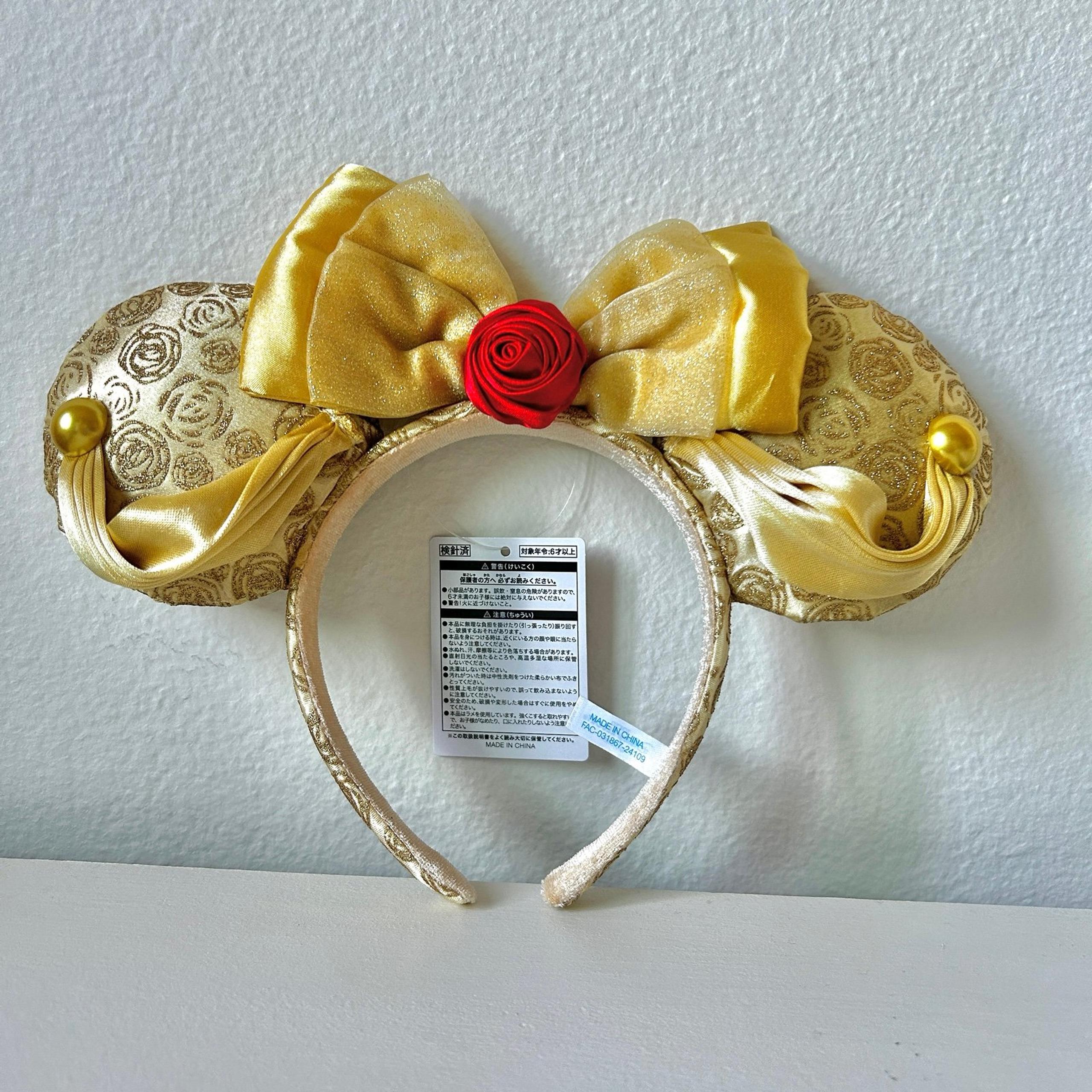Disney Tokyo Princess Belle Beauty & the Beast Mickey Ears Headband