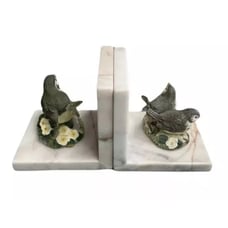 Crystal Cathedral Ministries Sparrow Club Porcelain Marble R. Schuller Bookends