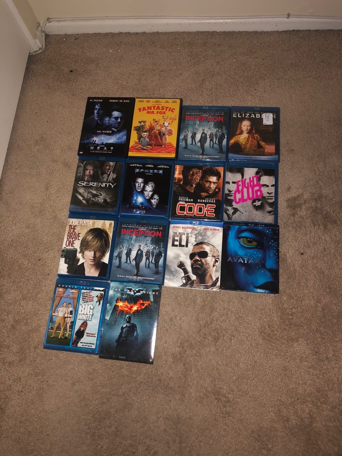 Lot of 14 Blu Rays, DVDs, Inception, The