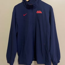 Nike Ole Miss Rebels On Field Sideline Team Issued Full-Zip Jacket XL DC6528-419