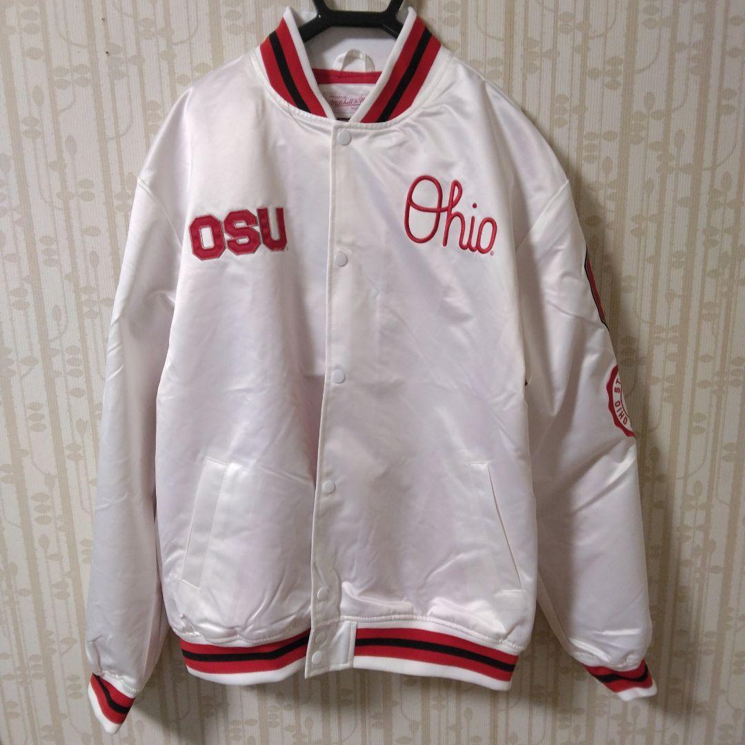 Mitchell & Ness NCAA American Football Varsity Jacket, Ohio State Buckeyes, Size XL