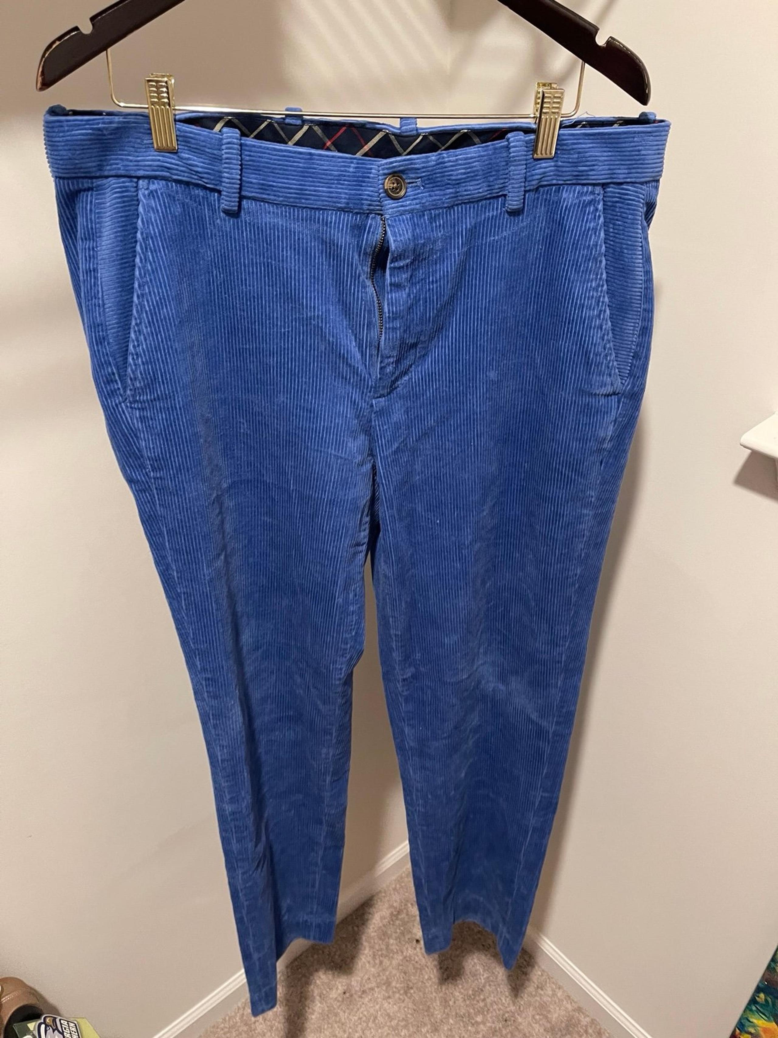 VINTAGE Brooks Brothers Blue Corduroy Men’s Pants 36x32