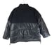Good American Womens Faux Leather Short Puffer Jacket Sherpa Black 4 US XL