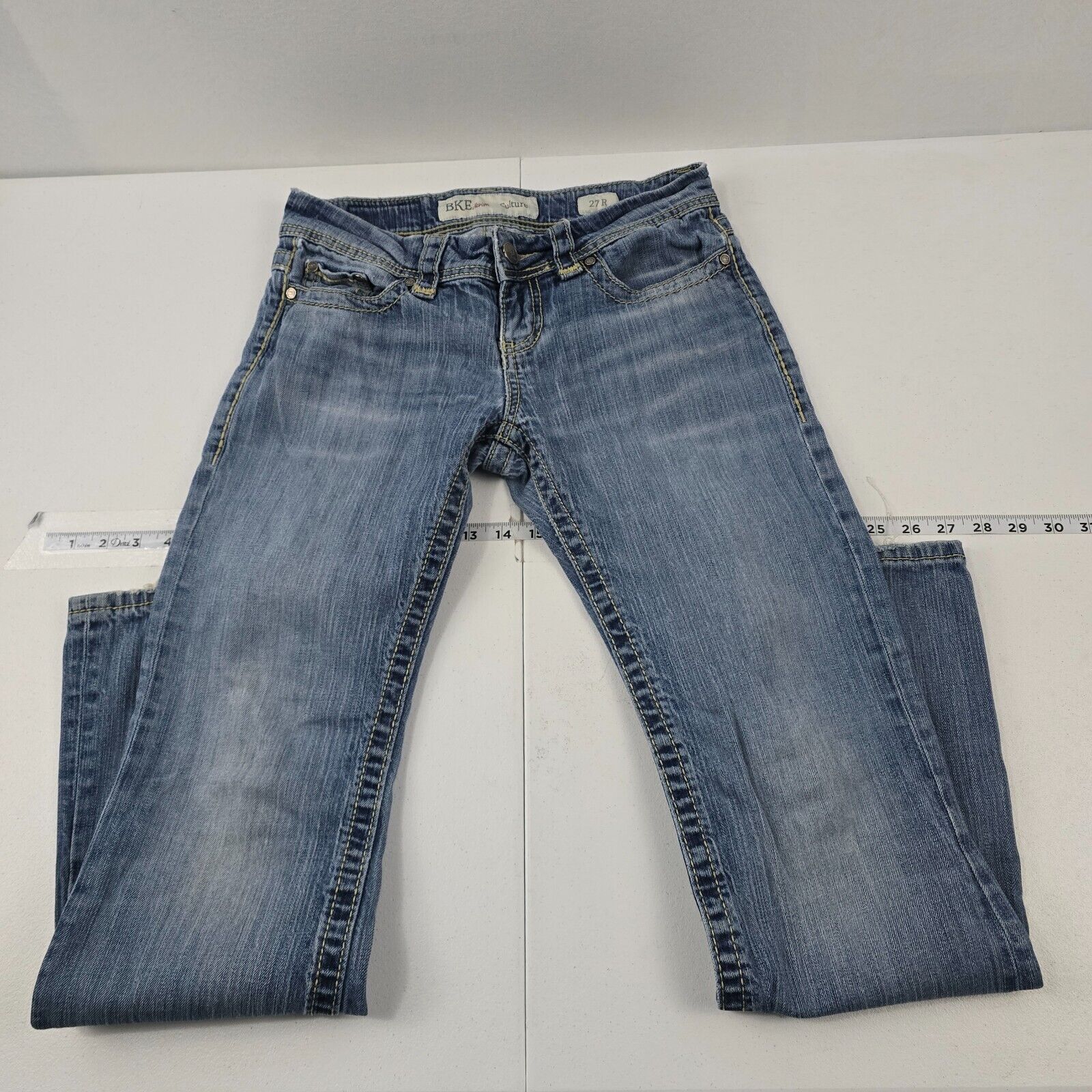 BKE Culture ABK712 Boot Cut Denim Jeans Medium Wash Size 27x31.5 - 4093