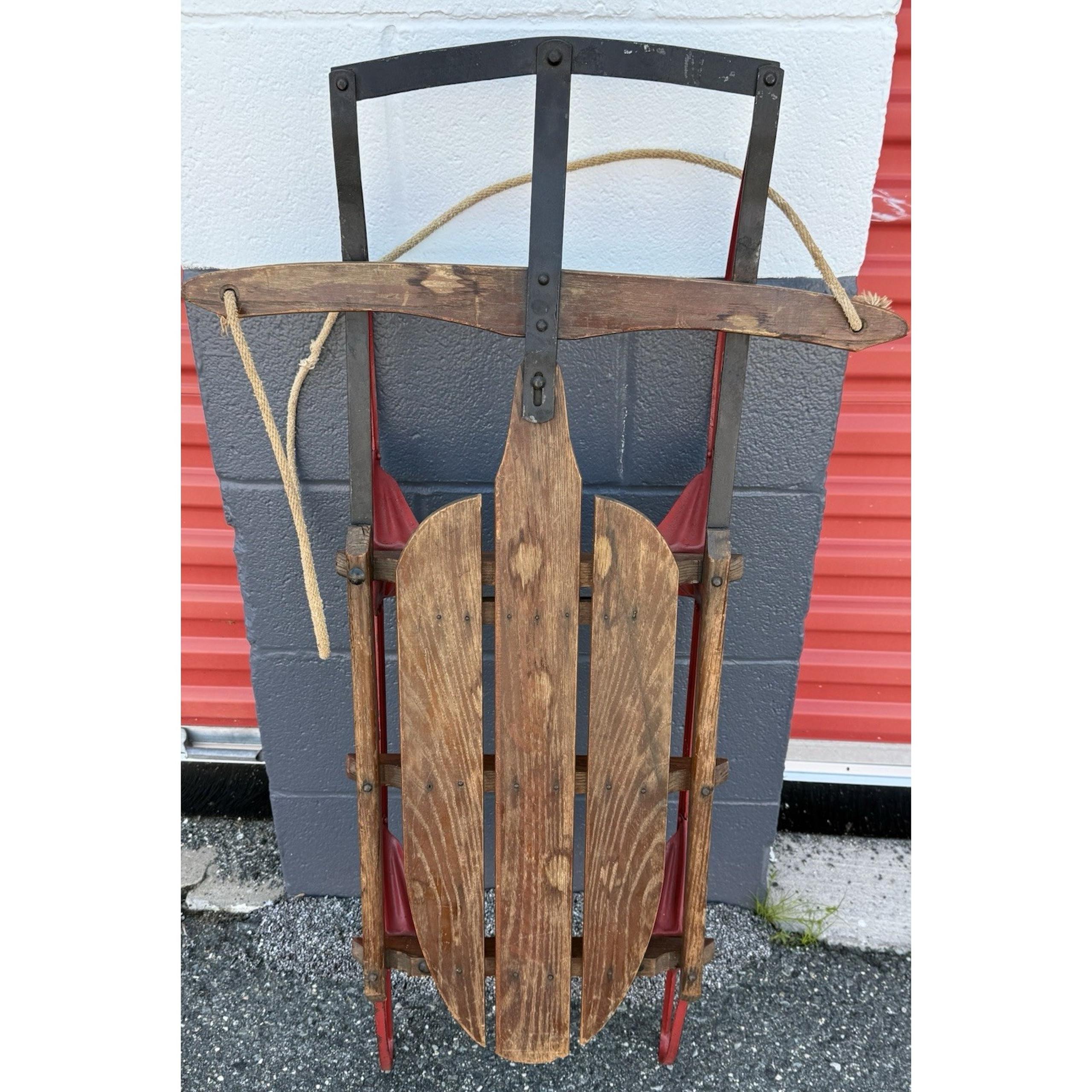 Vintage Lightning Guider One person sled with open runners