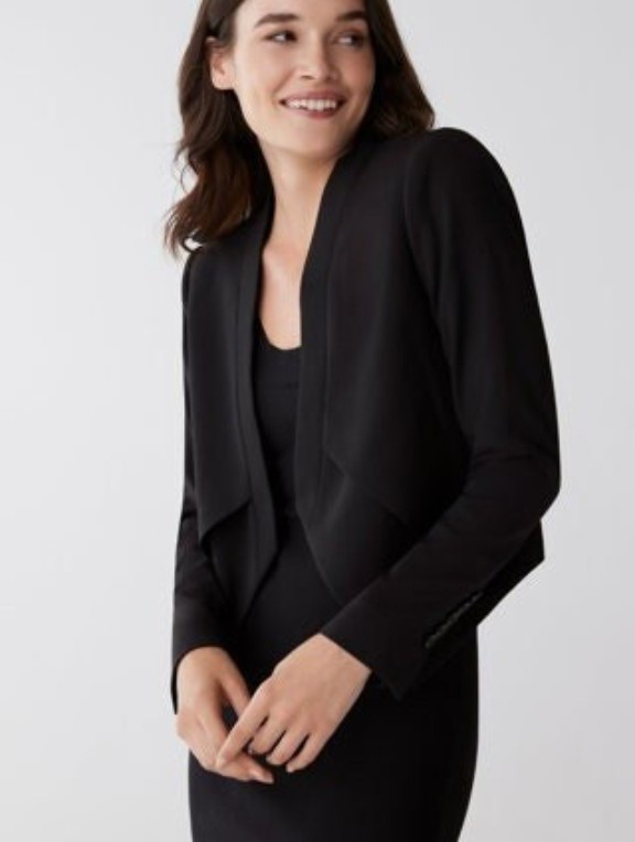 BCBGMaxazria Lloyd Cropped Angled Front Blazer NWT!
