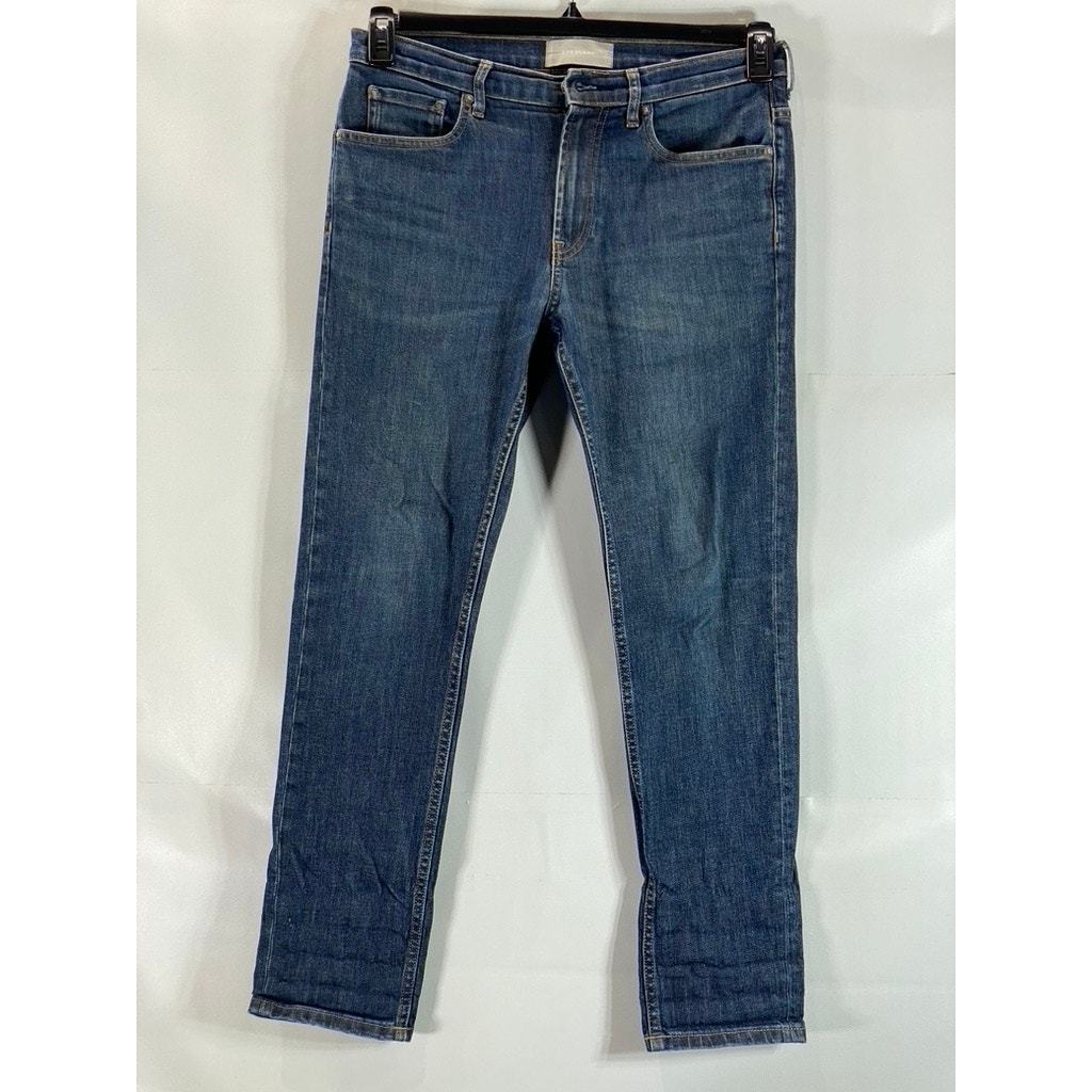 EVERLANE Men's Dark Blue Denim Slim-Fit Five-Pocket Jeans SZ 31X30