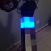 5pc Minecraft torch light set. USB chargeable night lights wall decor
