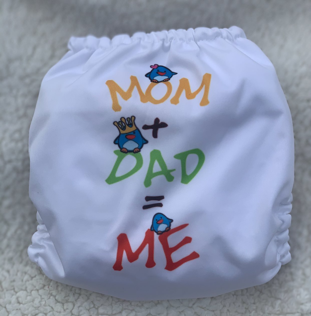 Mama Koala Cloth Diaper Mom+Dad=Me