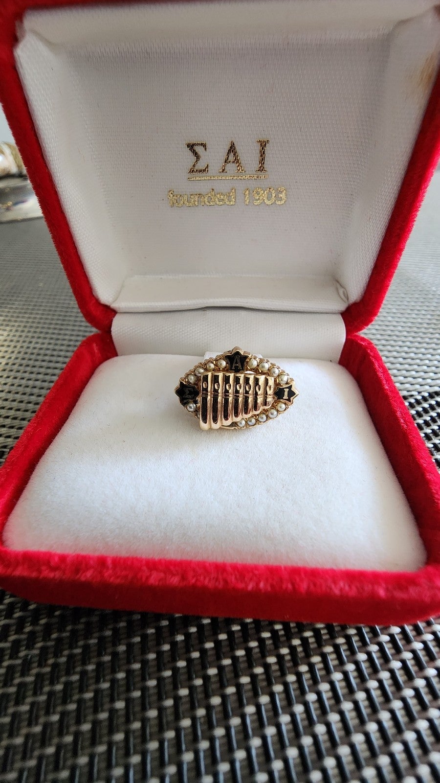 Solid 10k Yellow Gold Sigma Alpha Iota Musical