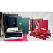 DAMAGED Large Lot of Bibles and Orher Religous Material Random Books