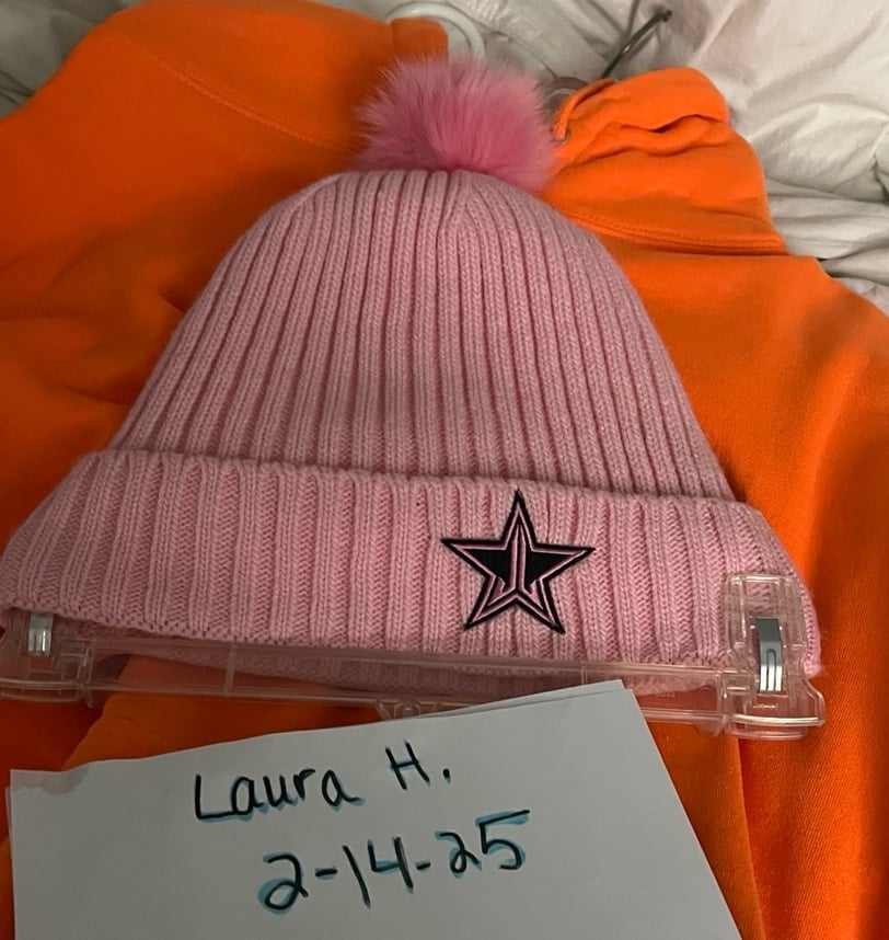 JSC pink winter hat - Rare, no longer available