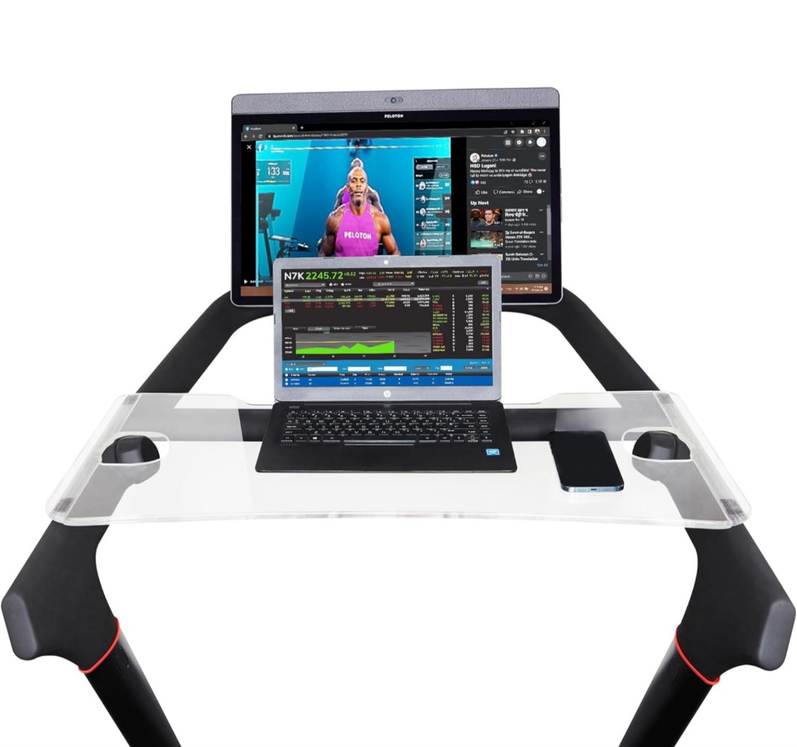 Treadmill Tray Compatible with The New Peloton tread