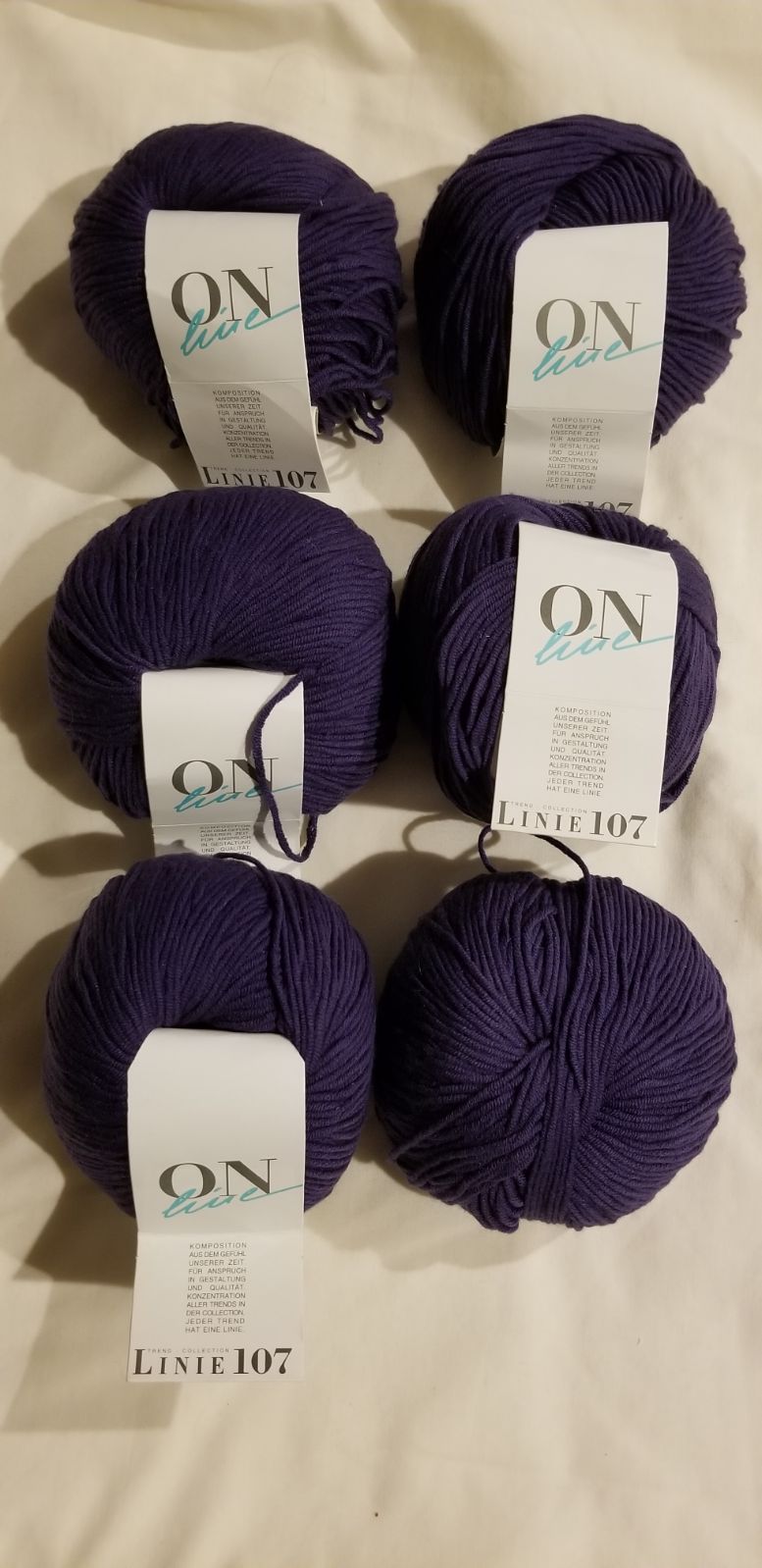 Fine yarn Made in Germany 6 skeins