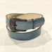 Vintage Carlos Falchi Artisan Style Statement Belt Silver Buckle Teal Sz M 30403